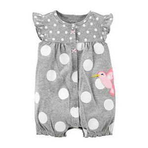 CARTER'S BABY GIRLS CREEPER w/APPLIQUE- 12m (NIP)